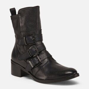 Stelle Monelle Leather Buckle Ankle Boot
